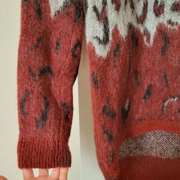 Maison Scotch Animal Print Biker Sweater - Picture 4 of 9